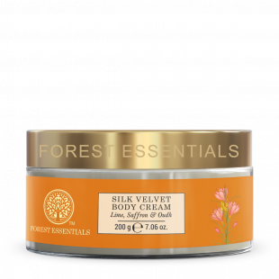 Silk Velvet Body Cream Lime, Saffron & Oudh